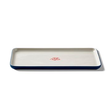 Rectangle Large Serving Plate Red Coral by Esma Dereboy - view 2