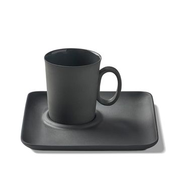 Figures Espresso Cup With Saucer Handle 0 Black-black by Esma Dereboy - view 2