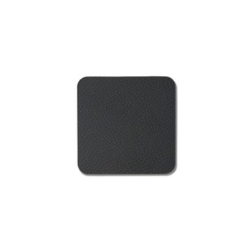 Square Glass Mat Set Of 4 Black by Esma Dereboy - view 2