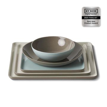 Square Plate Set Mix & Match No:3 by Esma Dereboy - view 2