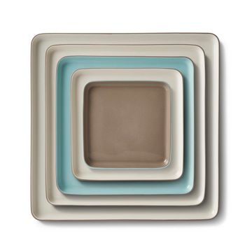 Square Plate Set Mix & Match No:5 by Esma Dereboy - view 2