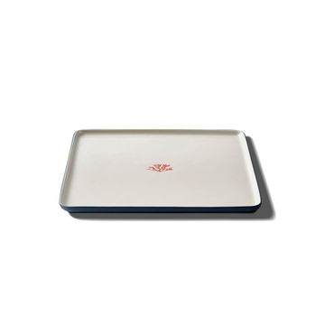 Square Dinner Plate Red Coral by Esma Dereboy - view 2