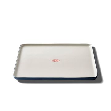 Square Serving Plate Red Coral by Esma Dereboy - view 2