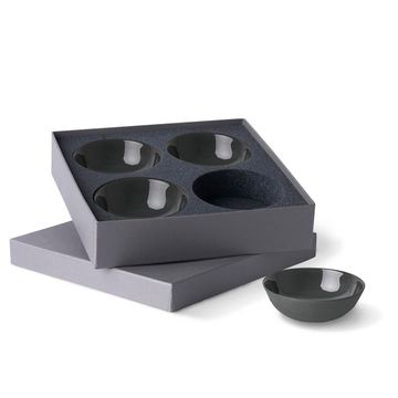 Round Small Bowl Set Of 4 Black by Esma Dereboy - view 2