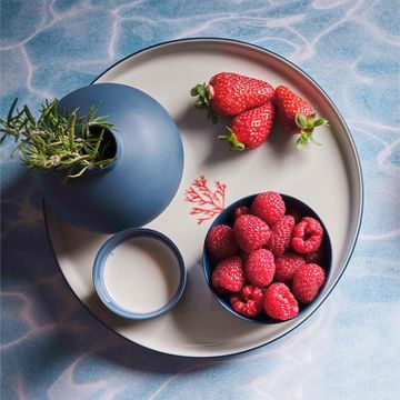 Round Starter Plate Red Coral by Esma Dereboy - view 8