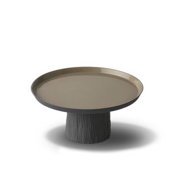 Tree Round Medium Cake Salver Black - Black & Rock by Esma Dereboy - view 4