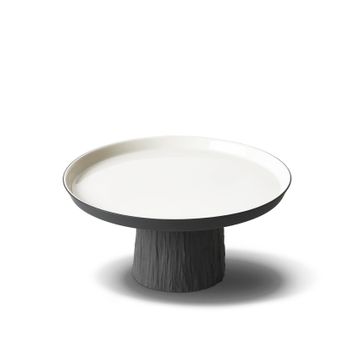 Tree Round Medium Cake Salver Black - Black & Ivory by Esma Dereboy - view 4
