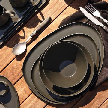 Stone Plate Set Black by Esma Dereboy - view 8