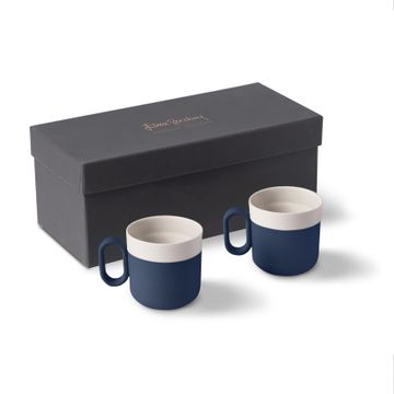 Capsule Tea Cup Set Of 2 Ocean & Ivory by Esma Dereboy - view 4