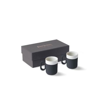 Capsule Espresso Cup Set Of 2 Black & Ivory by Esma Dereboy - view 4