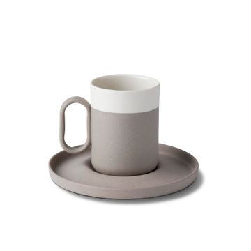 Capsule Espresso Cup With Saucer Rock - Rock & Ivory by Esma Dereboy - view 4