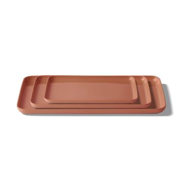Rectangle Plate Set Coral by Esma Dereboy - view 6