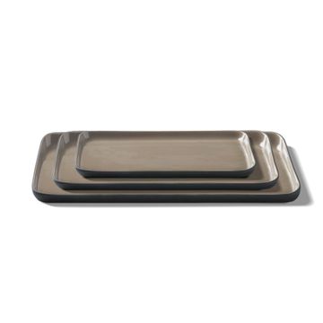 Rectangle Plate Set Black & Rock by Esma Dereboy - view 6