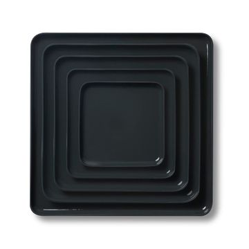 Square Plate Set Black by Esma Dereboy - view 4