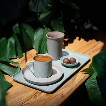 Nest Glitter Espresso Cup with Saucer Set of 2 Rock - Glittery Nile by Esma Dereboy - view 6
