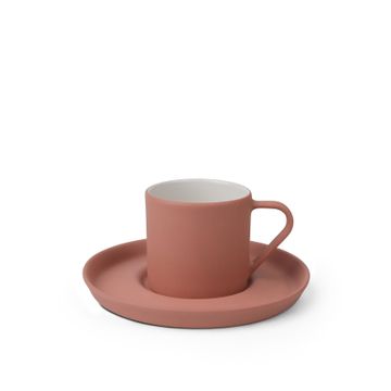Nest Espresso Cup with Saucer Coral - Coral & Ivory 90 ml by Esma Dereboy - view 4