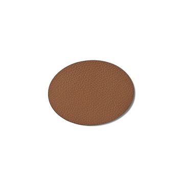 Oval Glass Mat Set Of 4 Tan by Esma Dereboy - view 4