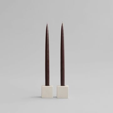 Cube Candle Holder - High Glazed Birch by 101 copenhagen