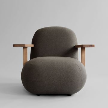 Toe Chair Armrest - Teak / Stone Gray by 101 copenhagen