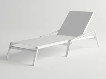 ORA - Recliner aluminium sun lounger by 10Deka - view 2