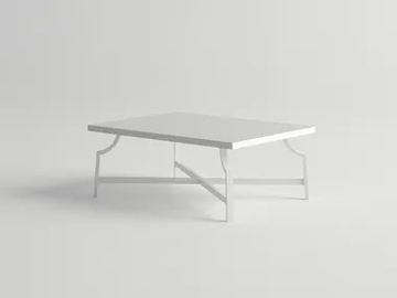 AGOSTO - Rectangular aluminium garden side table by 10Deka - view 2