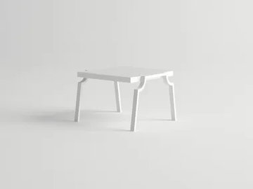 AGOSTO - Rectangular aluminium coffee table by 10Deka - view 2