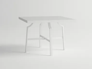 AGOSTO - Square aluminium garden table by 10Deka - view 2