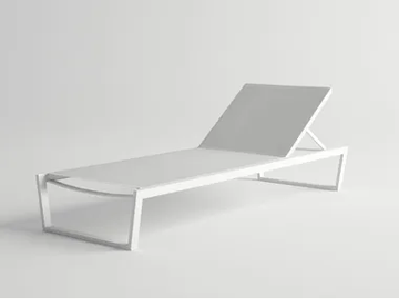 COSTA - Recliner aluminium sun lounger by 10Deka - view 2