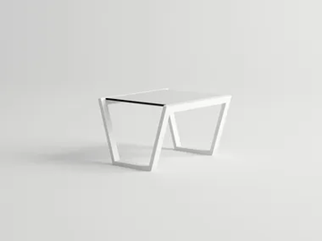 COSTA - Rectangular aluminium coffee table by 10Deka - view 2