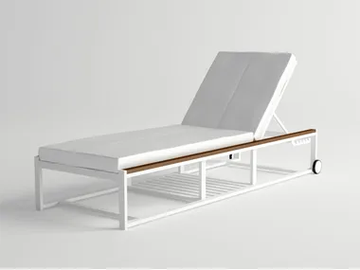 DAYTONA - Recliner aluminium sun lounger by 10Deka - view 2
