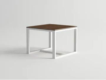 DAYTONA - Aluminium and wood garden side table by 10Deka - view 2