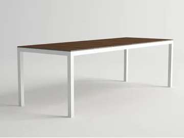 DAYTONA - Aluminium and wood garden table by 10Deka - view 2