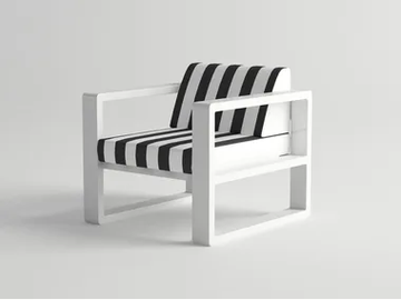 DELAZ - Aluminium garden armchair with armrests by 10Deka - view 2