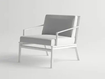 ORA - Garden aluminium easy chair with armrests by 10Deka - view 2
