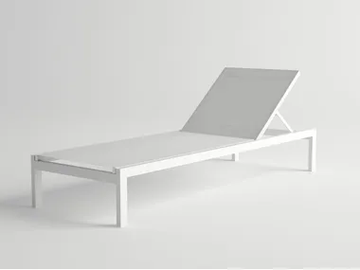 MILOS - Recliner aluminium sun lounger by 10Deka - view 2