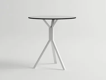 ORA 3 - Round aluminium garden table by 10Deka - view 2