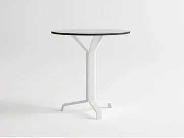 PULVIS 3 - Round aluminium garden table by 10Deka - view 2