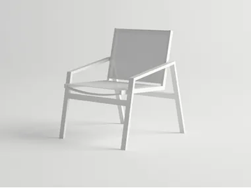 PULVIS - Aluminium garden chair with armrests by 10Deka - view 2