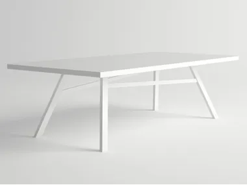 PULVIS - Rectangular aluminium garden table by 10Deka - view 2