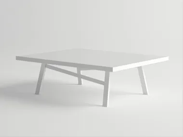 PULVIS - Low aluminium garden side table by 10Deka - view 2
