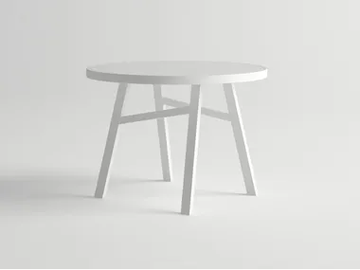 PULVIS - Round aluminium garden table by 10Deka - view 2
