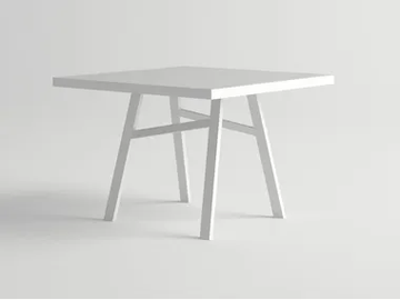 PULVIS - Square aluminium garden table by 10Deka - view 2