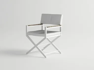 ULTRA - Aluminium garden chair with armrests by 10Deka - view 2