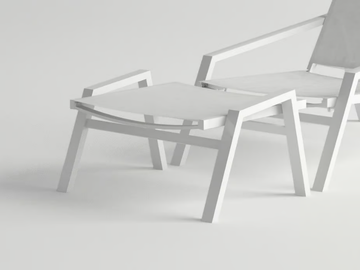 PULVIS - Aluminium garden pouf by 10Deka - view 2