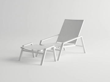 PULVIS - Aluminium garden pouf by 10Deka - view 3