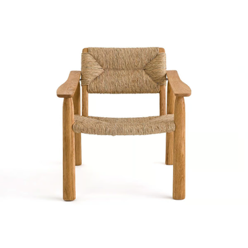 ABONDANCE - Straw easy chair with armrests by AMPM - view 3
