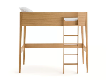 ALCESTE - Loft wood veneer bed by AMPM - view 2
