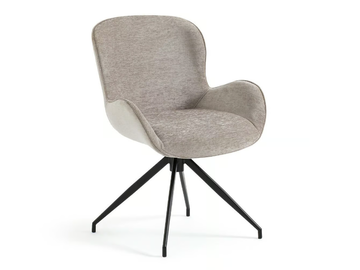 ASYAR - Swivel velvet chair by AMPM - view 2