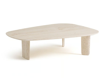 DOLMENA - Low travertine coffee table by AMPM - view 2