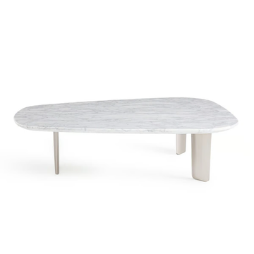 DOLMENA - Low Carrara marble coffee table by AMPM - view 3